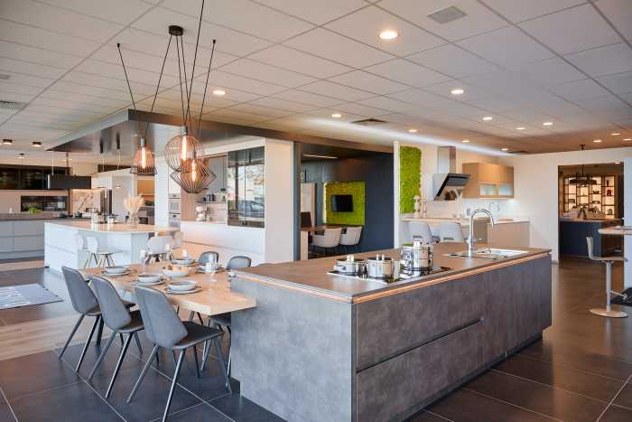 Cuisine d'exposition dans notre showroom